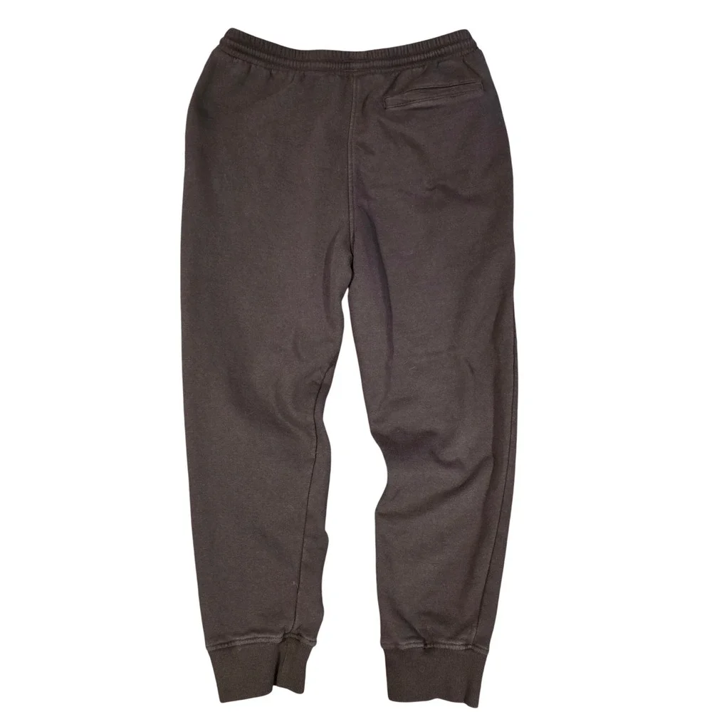 The North Face Mens Black Circular Design Fleece Jogger Sweatpants Medium